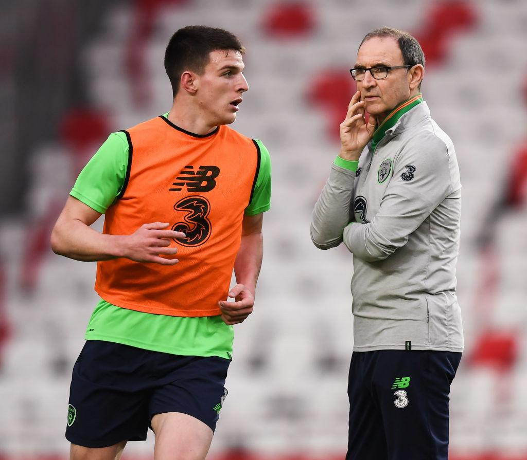 Martin O'Neill hopes to have Declan Rice back in his Republic of Ireland squad