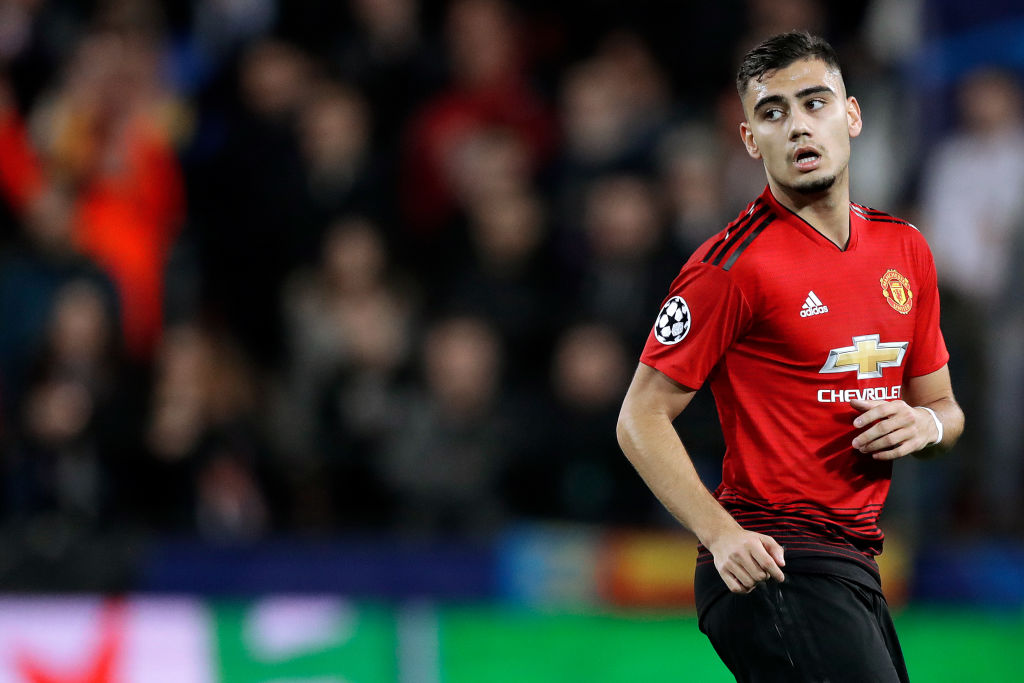 West Ham target loan move for Manchester United's Andreas Pereira - report
