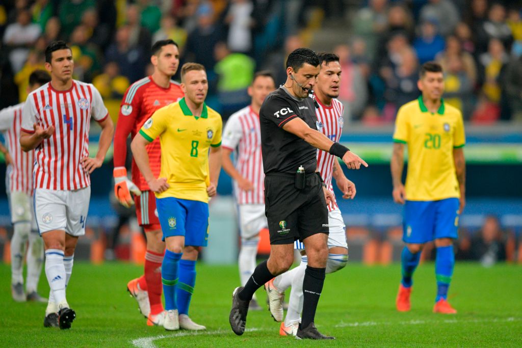 VAR controversy: West Ham and Paraguay star Fabian Balbuena receives red card against Brazil