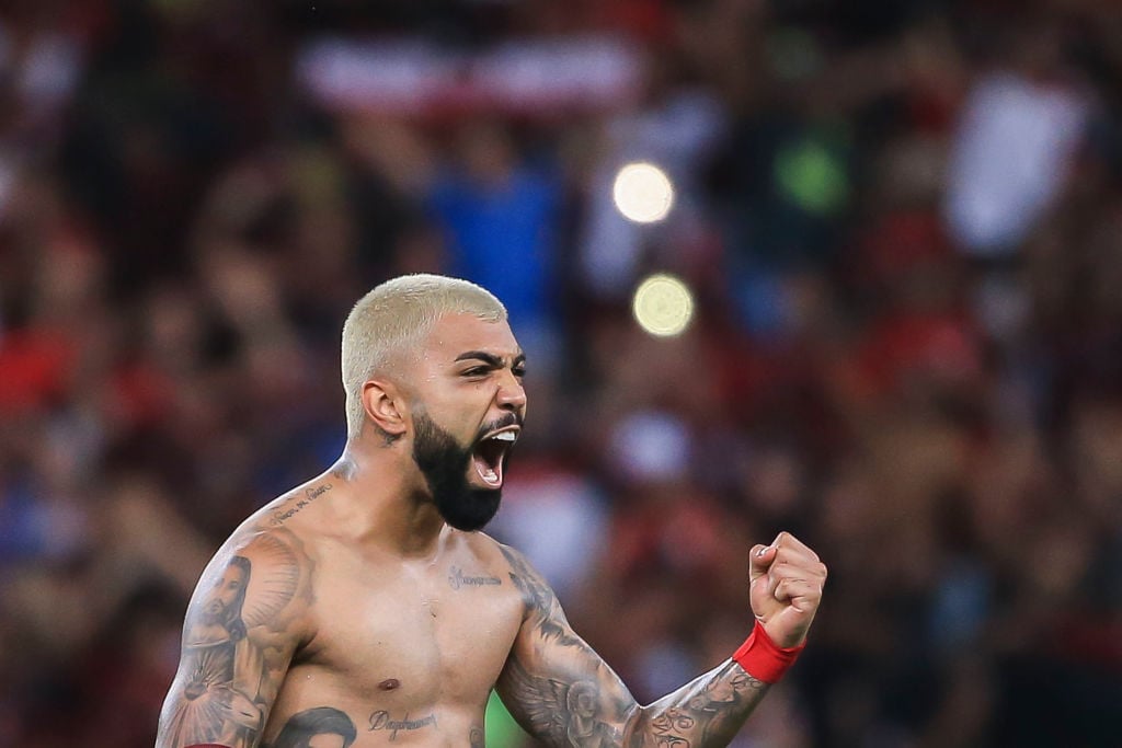 Reported West Ham target Gabriel Barbosa scores twice and gets sent off in remarkable cup win