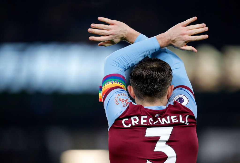 Aaron Cresswell pictured in training despite injury concern