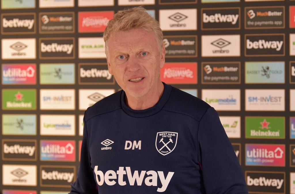 David Moyes explains why he has left two West Ham stars at home for Europa League tie