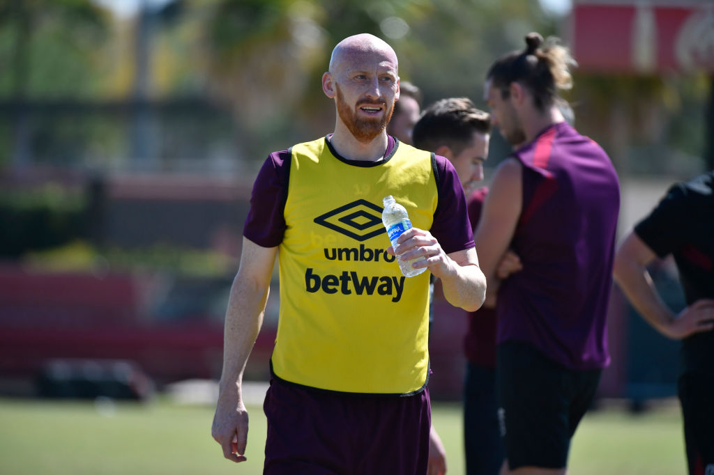 James Collins says Mark Noble has told him how the West Ham players are mentally jaded