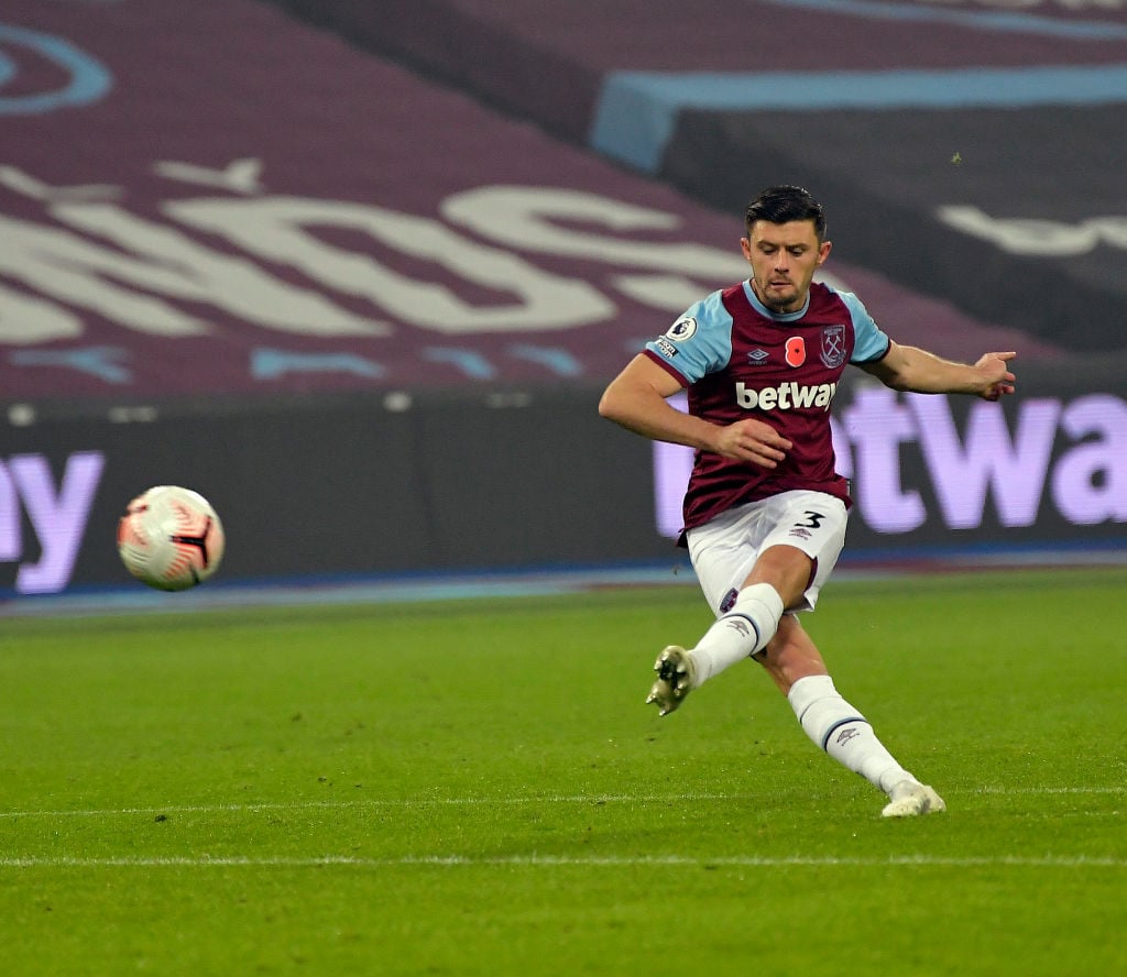 West Ham star Aaron Cresswell makes bold claim about Manchester United ace Luke Shaw