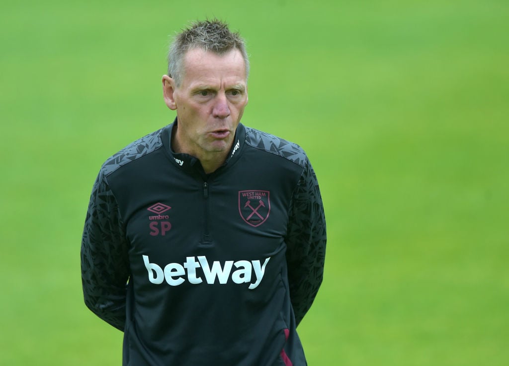 Stuart Pearce reacts to Mark Noble display for West Ham against Manchester City