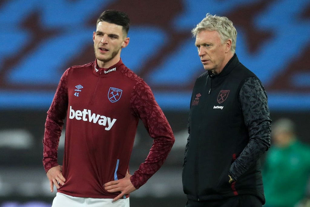 David Moyes said Declan Rice is excited about his transfer plans for West Ham so owners must back boss to make them a reality or risk losing star