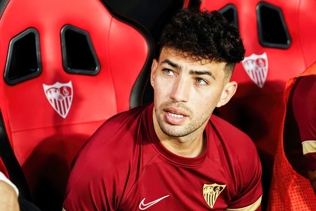 Munir El Haddadi seen during the La Liga Santander 2021/2022