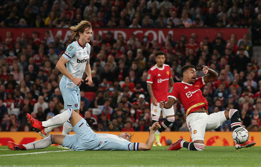 Manchester United v West Ham United - Carabao Cup Third Round