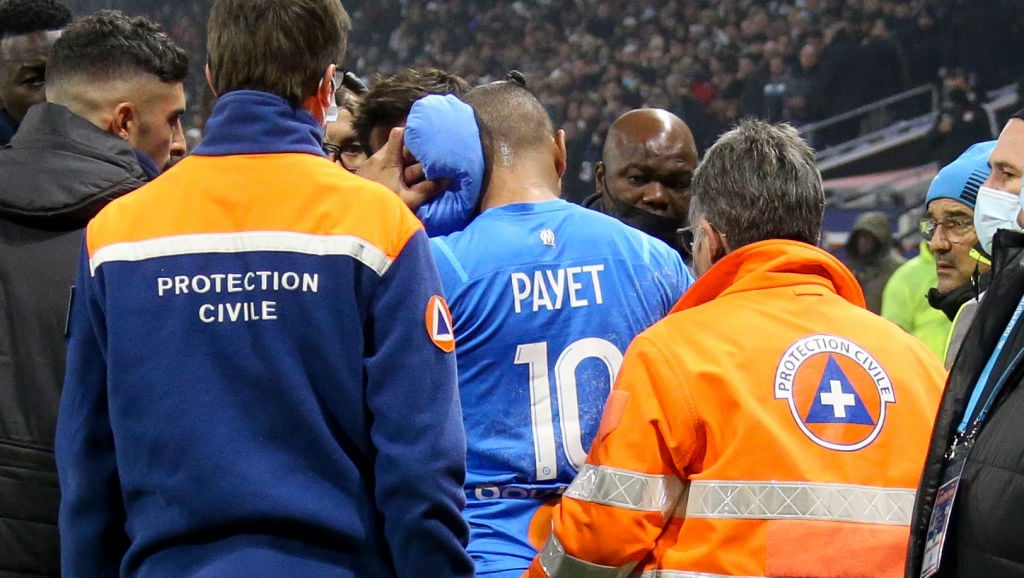Chaos in France as ex West Ham star Dimitri Payet is smashed in head with bottle and game abandoned