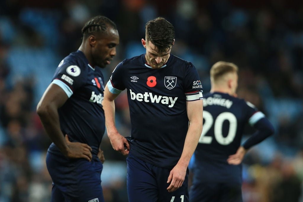 'Lay off Michail Antonio' pleads frustrated Declan Rice as West Ham striker draws another blank