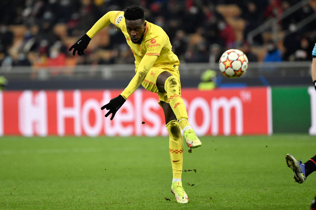 Divock Origi of Liverpool in action during the Uefa