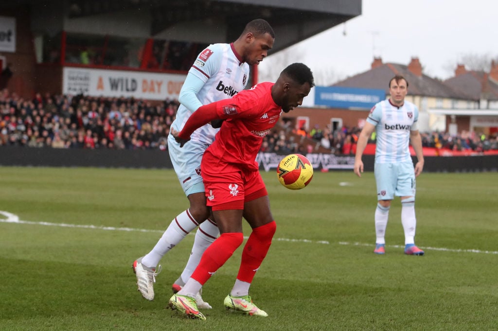 Issa Diop was absolutely awful for West Ham United against Kidderminster Harriers today