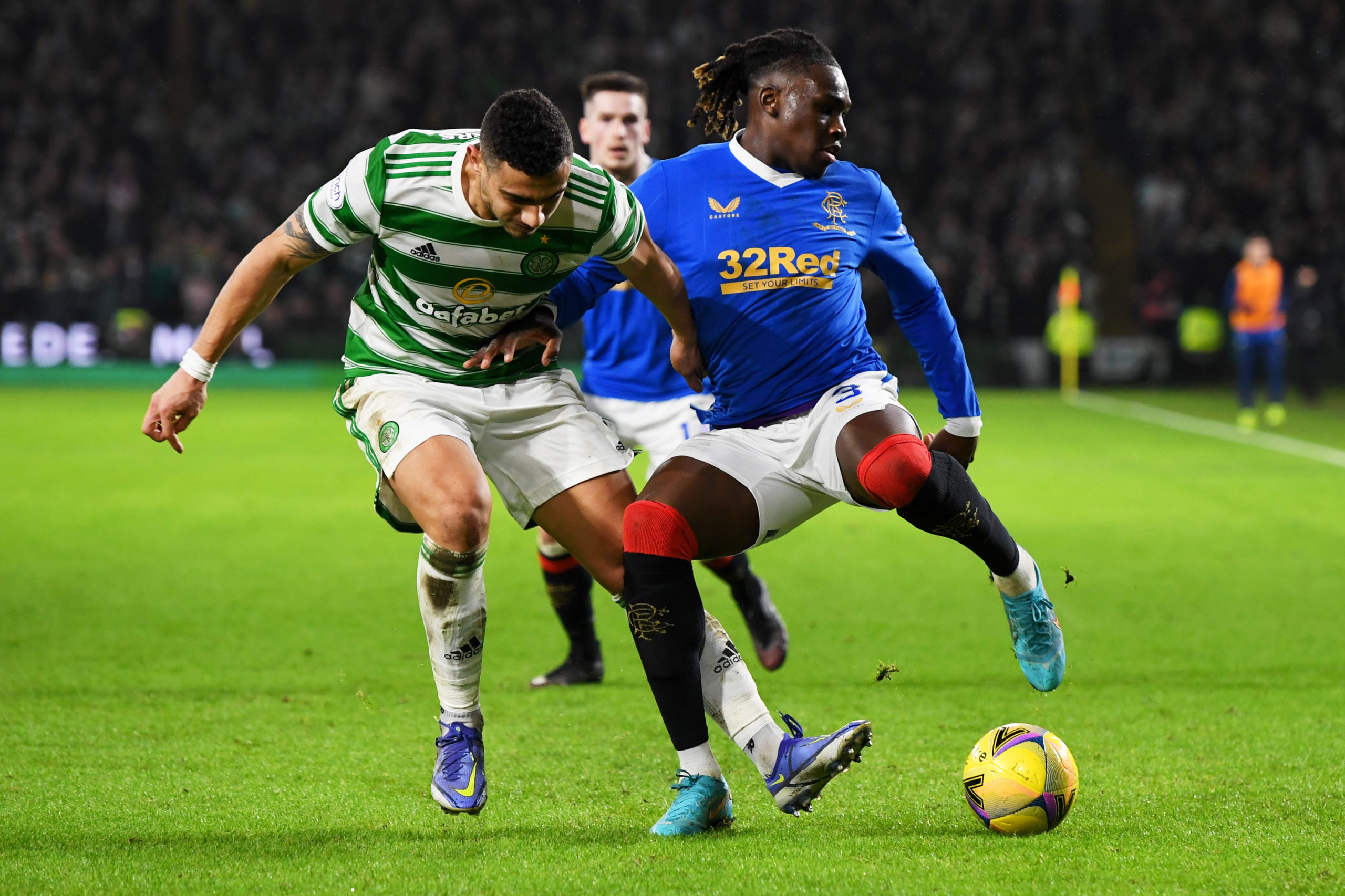 Alleged West Ham United transfer target Calvin Bassey in action for Glasgow Rangers