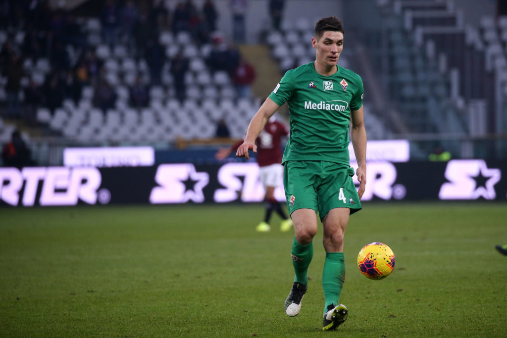 Nikola Milenkovic of Ac Fiorentina in action during the