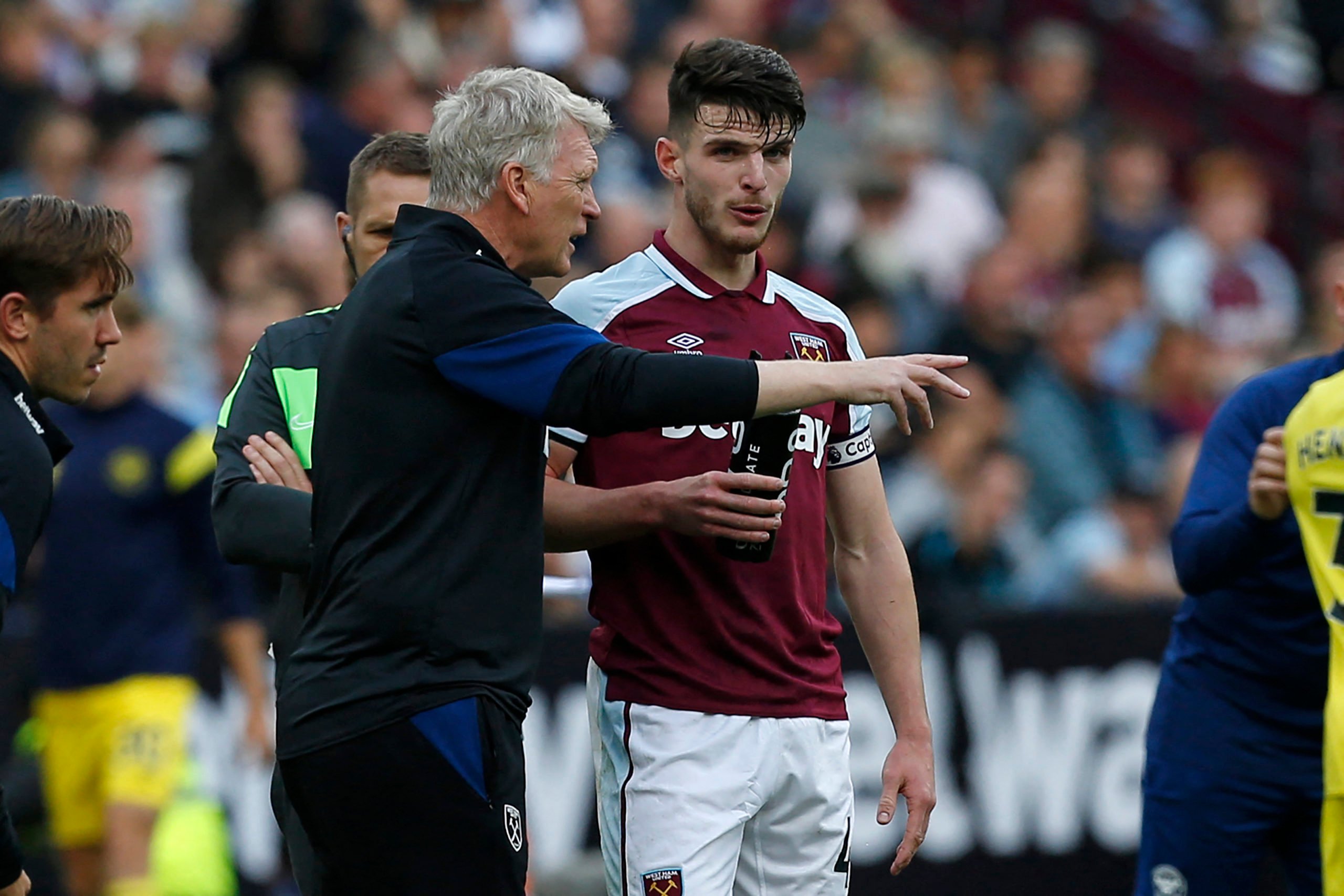 Declan Rice facing big test against the player David Moyes wanted to partner him at West Ham