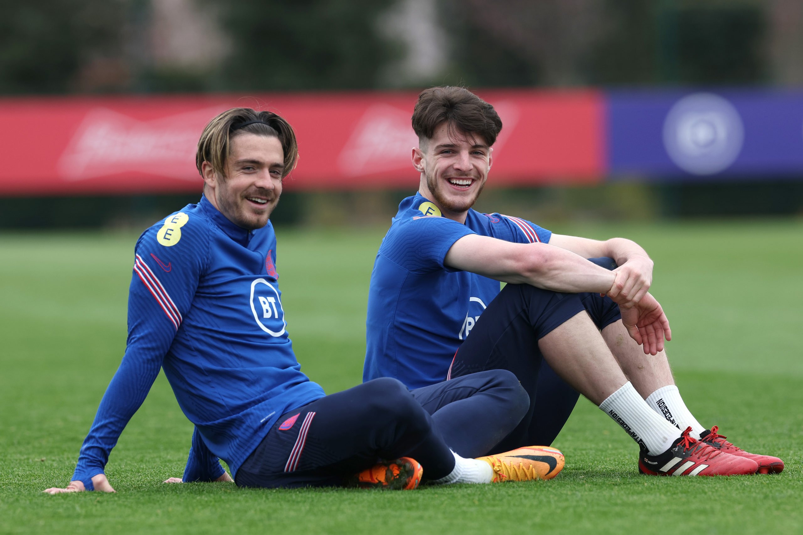Brilliant Declan Rice and Jack Grealish video emerges from England camp as West Ham and Manchester City stars show class