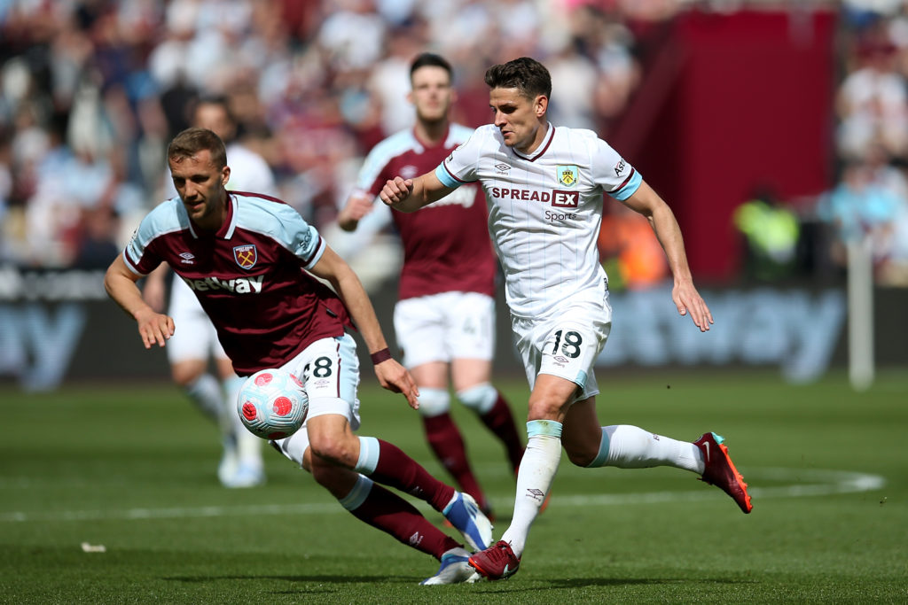 West Ham ace Tomas Soucek is reportedly wanted by two unnamed Premier League clubs