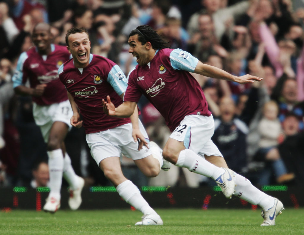 Carlos Tevez has absolutely raved about West Ham skipper Mark Noble