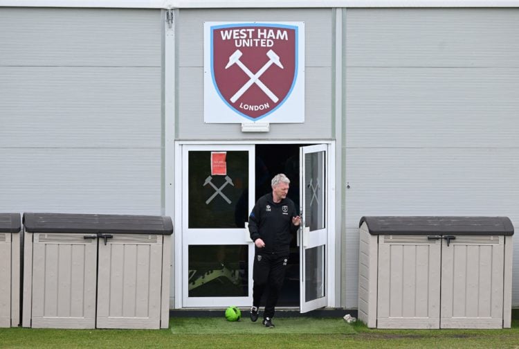 Injured £30m West Ham star Gianluca Scamacca spotted training in corner of photo ahead of Chelsea clash