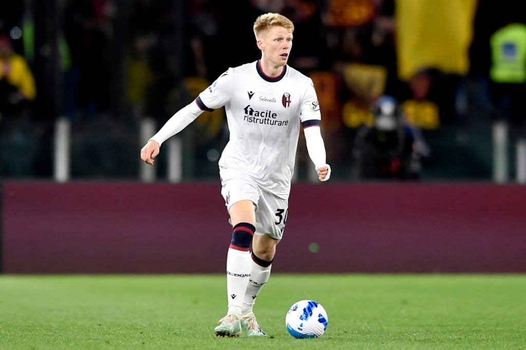 Jerdy Schouten of Bologna FC in action during the Serie A