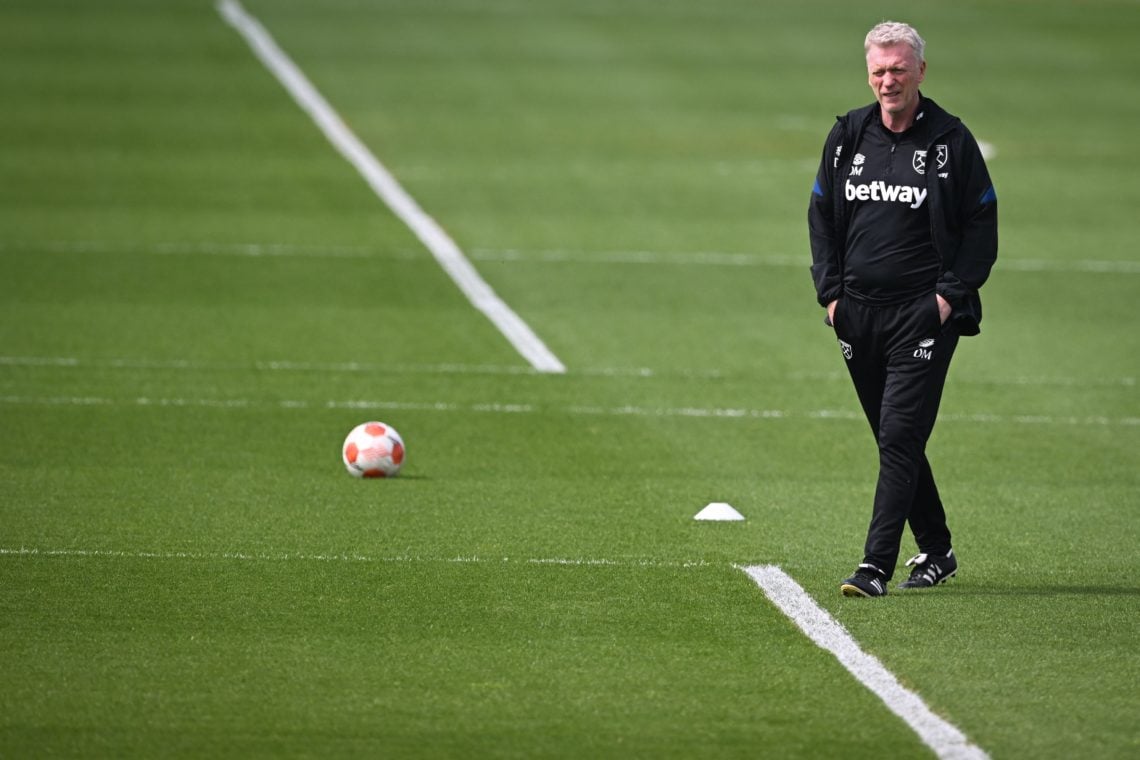 Three-minute video gives very rare behind the scenes look at David Moyes overseeing high intensity West Ham training session