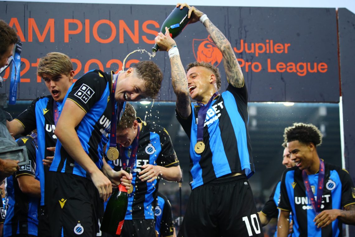 Noa Lang of Club Brugge during the Jupiler Pro League match