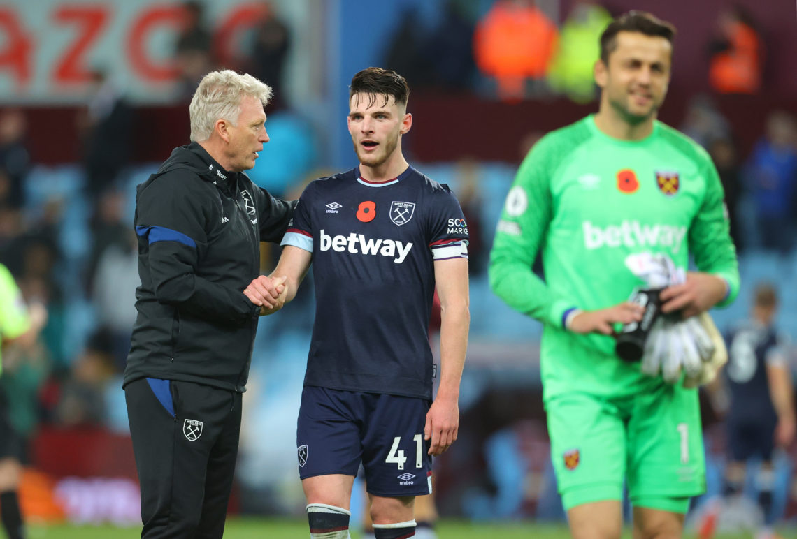 Declan Rice comments on West Ham squad after Frankfurt game directly contradict David Moyes