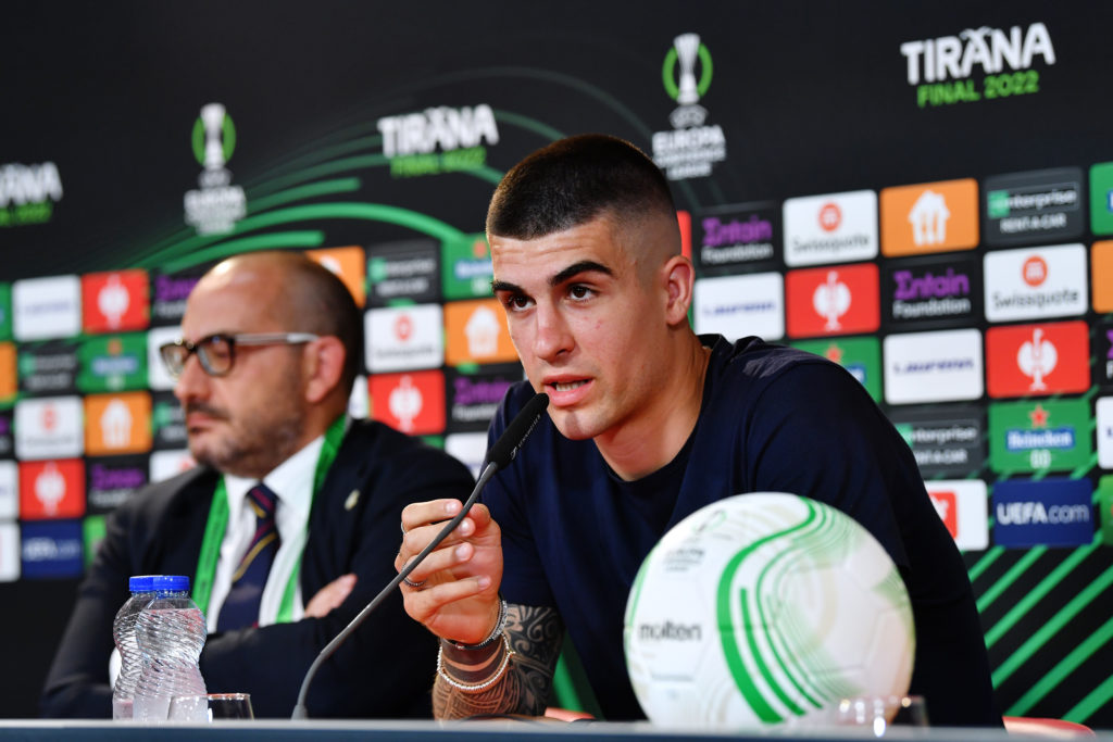 AS Roma Training Session And Press Conference - UEFA Europa Conference League Final 2021/22