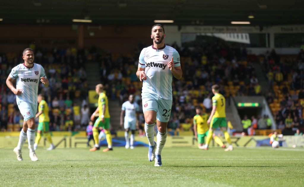 Fulham could lodge a bid for West Ham ace Said Benrahma this summer