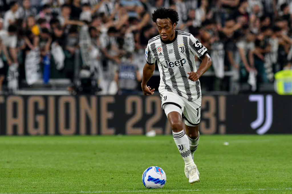 Juan Cuadrado of Juventus FC seen in action during the Serie