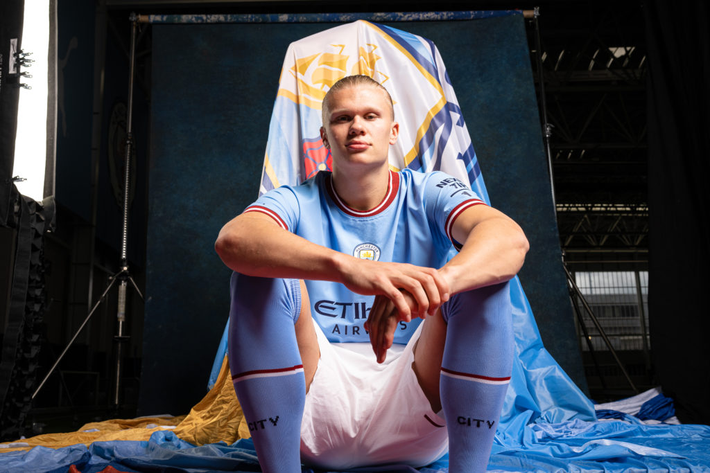 Manchester City Unveil New Signing Erling Haaland