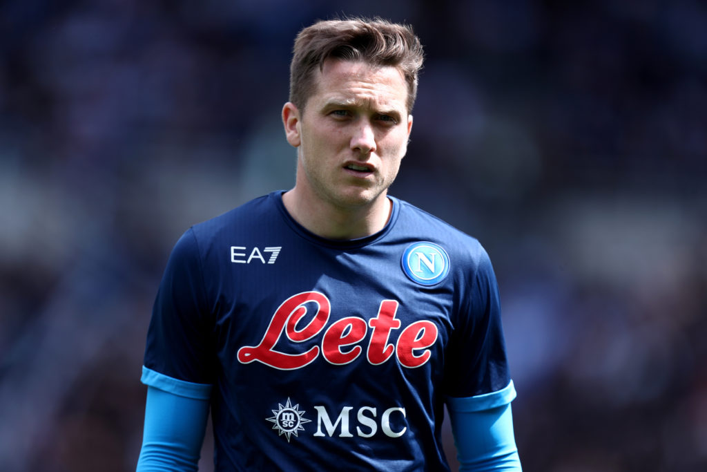 Piotr Zielinski of Ssc Napoli  during warm up before the