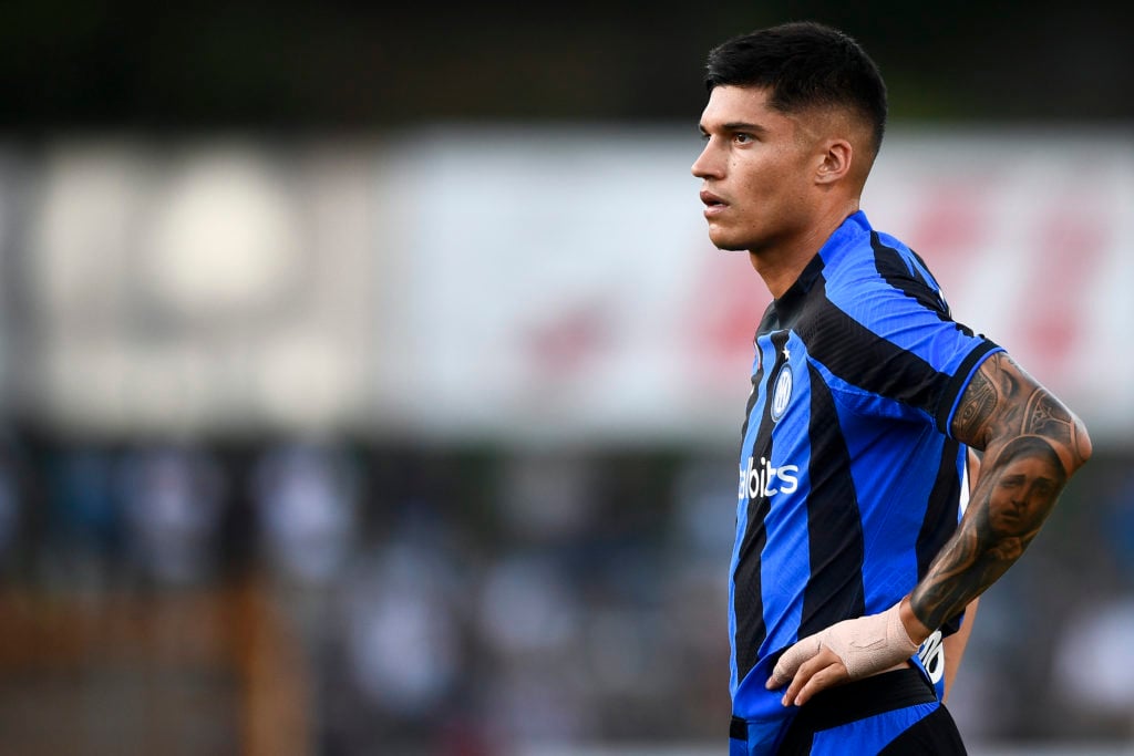 Joaquin Correa of FC Internazionale looks on during the pre-