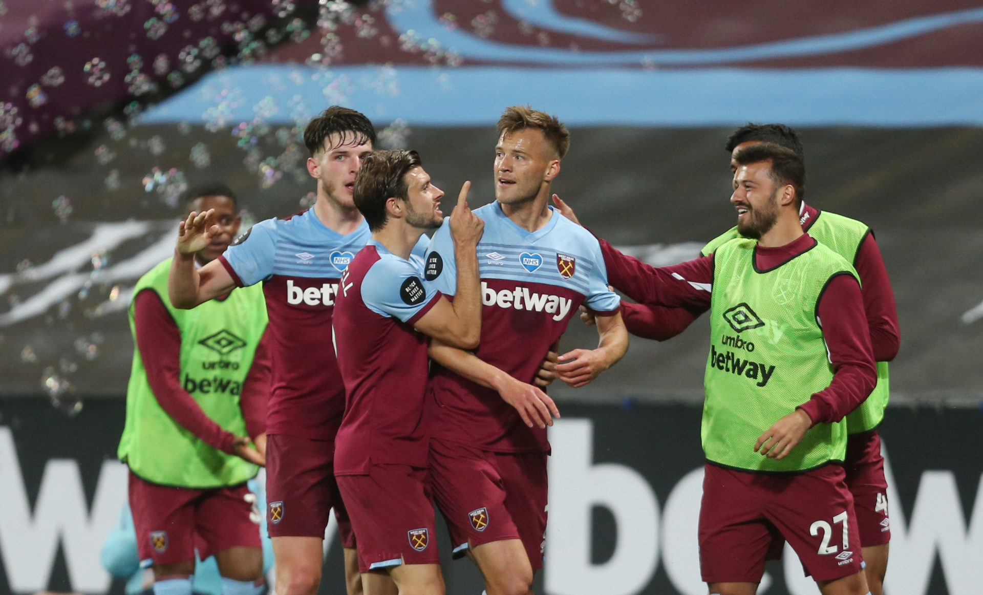 Andriy Yarmolenko celebrates during West Ham United v Chelsea FC - Premier League