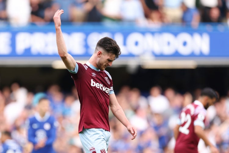 Declan Rice absolutely savages referee and VAR in mocking Twitter post after controversial West Ham defeat to Chelsea