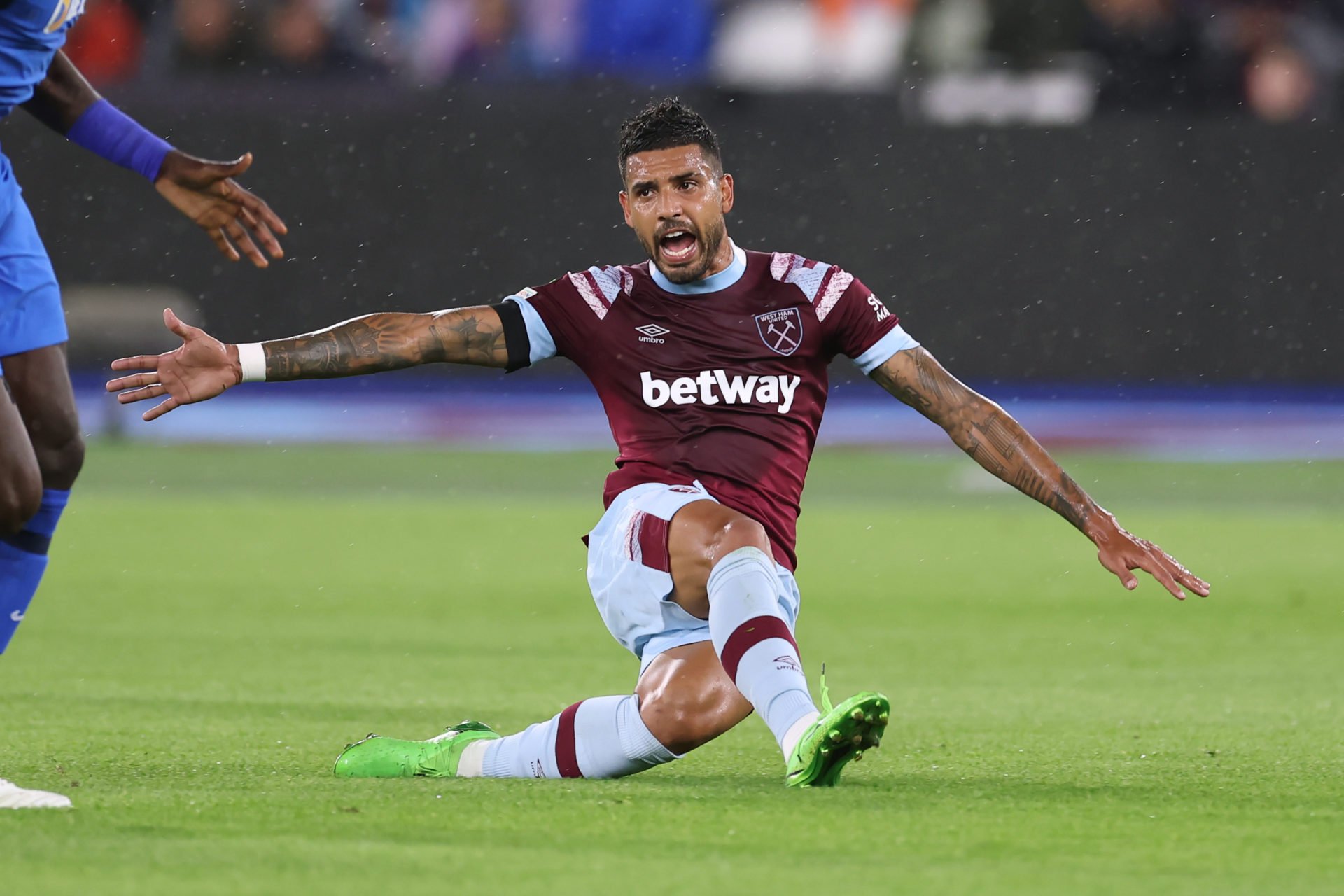 Emerson Palmieri in action for West Ham last night