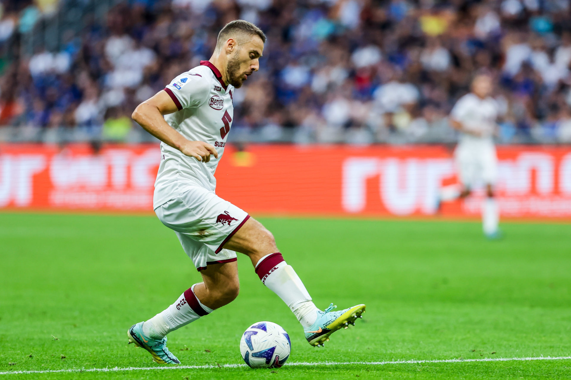 Nikola Vlasic of Torino FC in action during the Serie A 2022