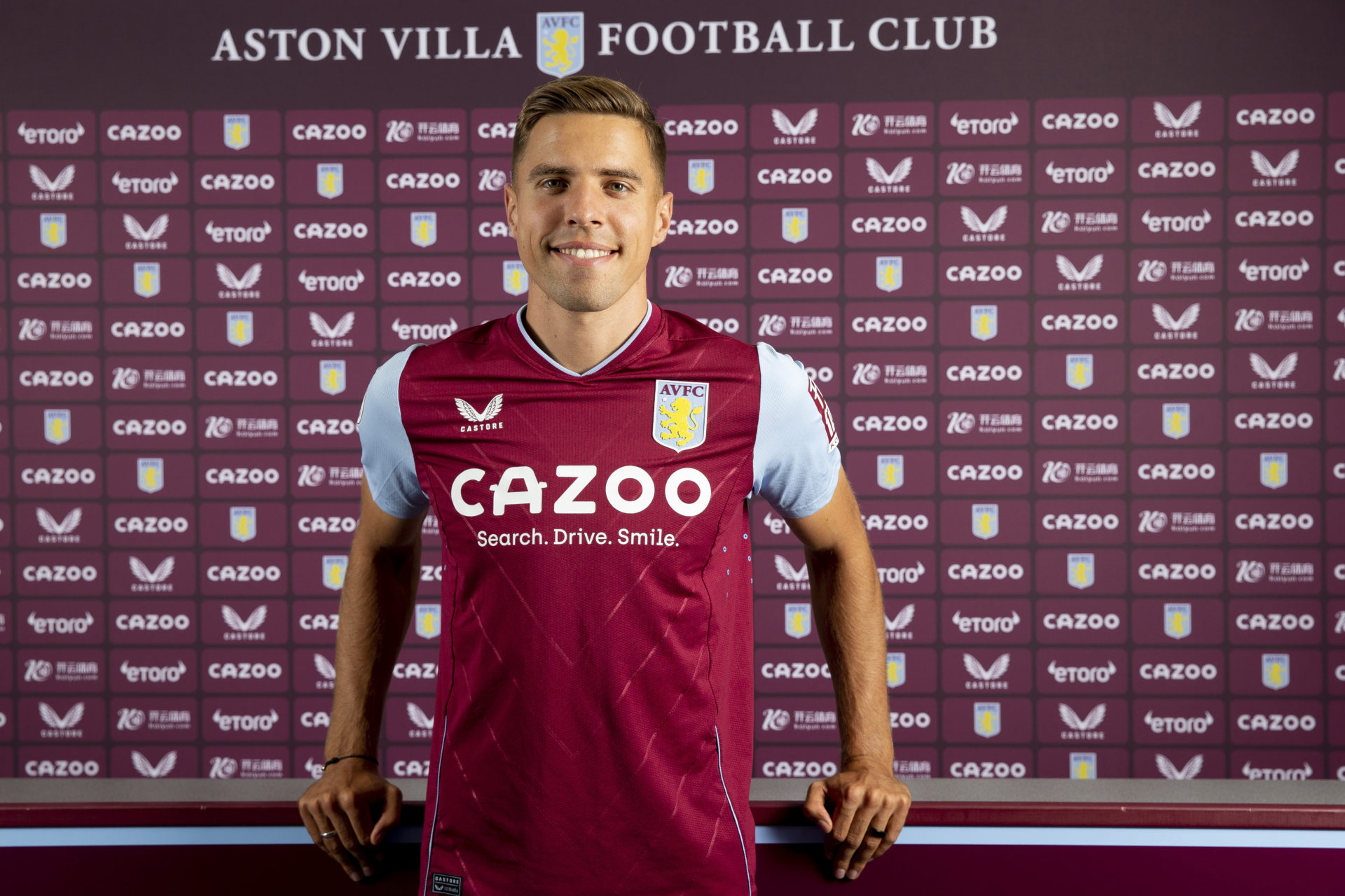 Aston Villa Unveil New Signing Jan Bednarek