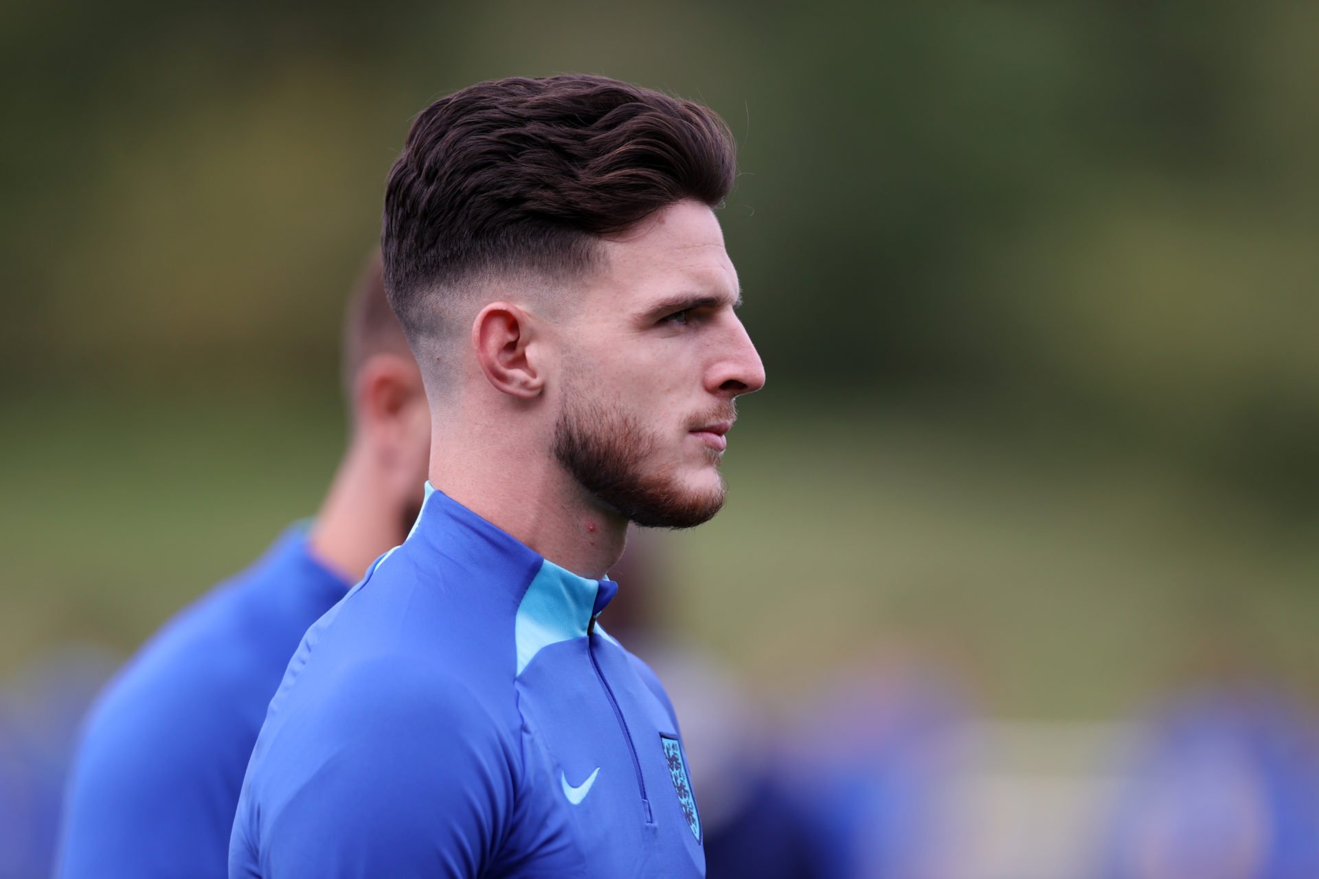 Declan Rice missed England training this afternoon