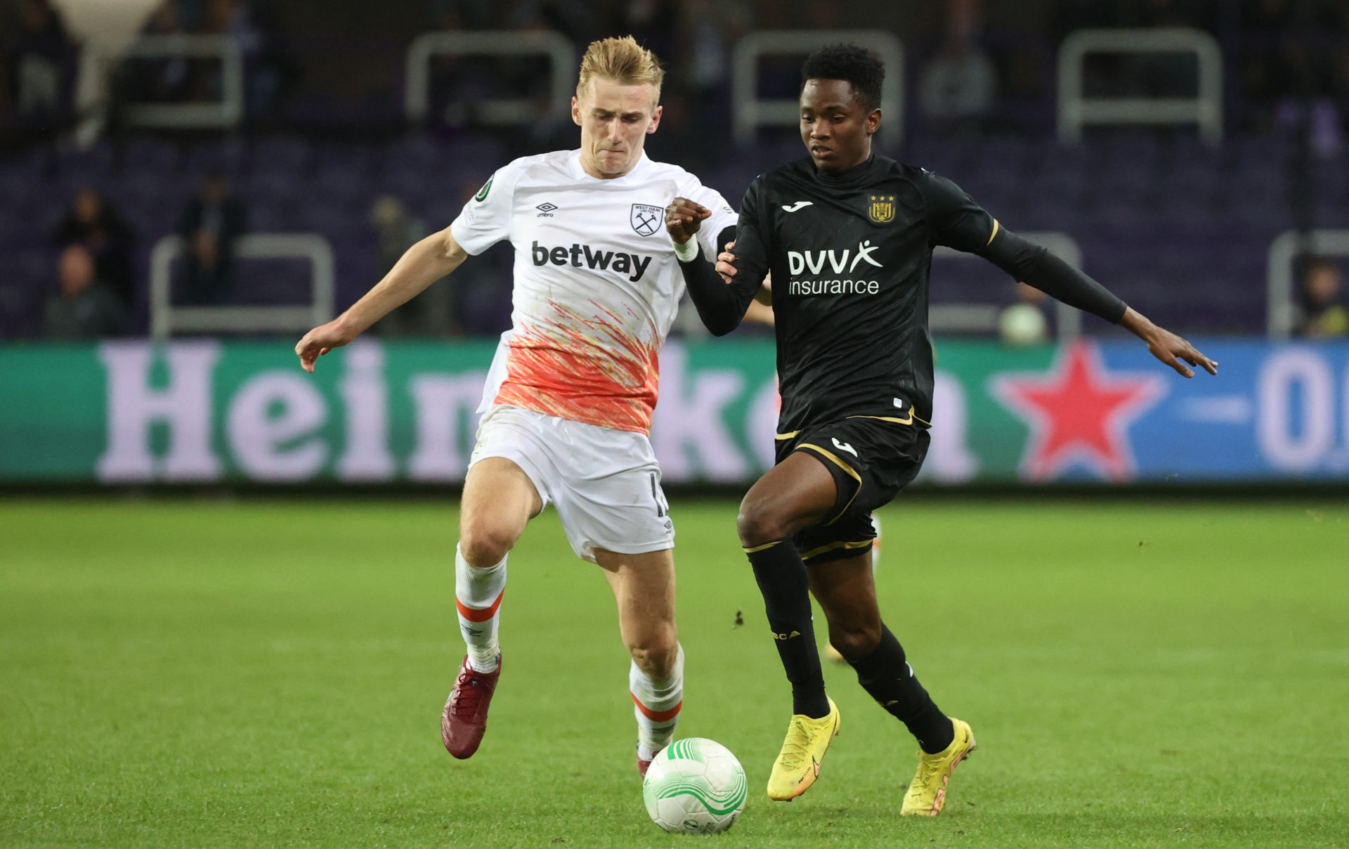 SOCCER CONF D3 ANDERLECHT VS WEST HAM UNITED
