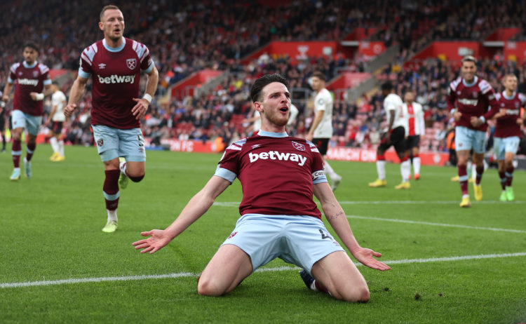 Video: Steven Gerrard-esque Declan Rice goal from every angle is a sight to behold for West Ham and Liverpool fans
