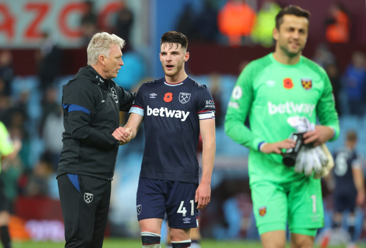 West Ham boss David Moyes stunned by Declan Rice after defeat to Leicester