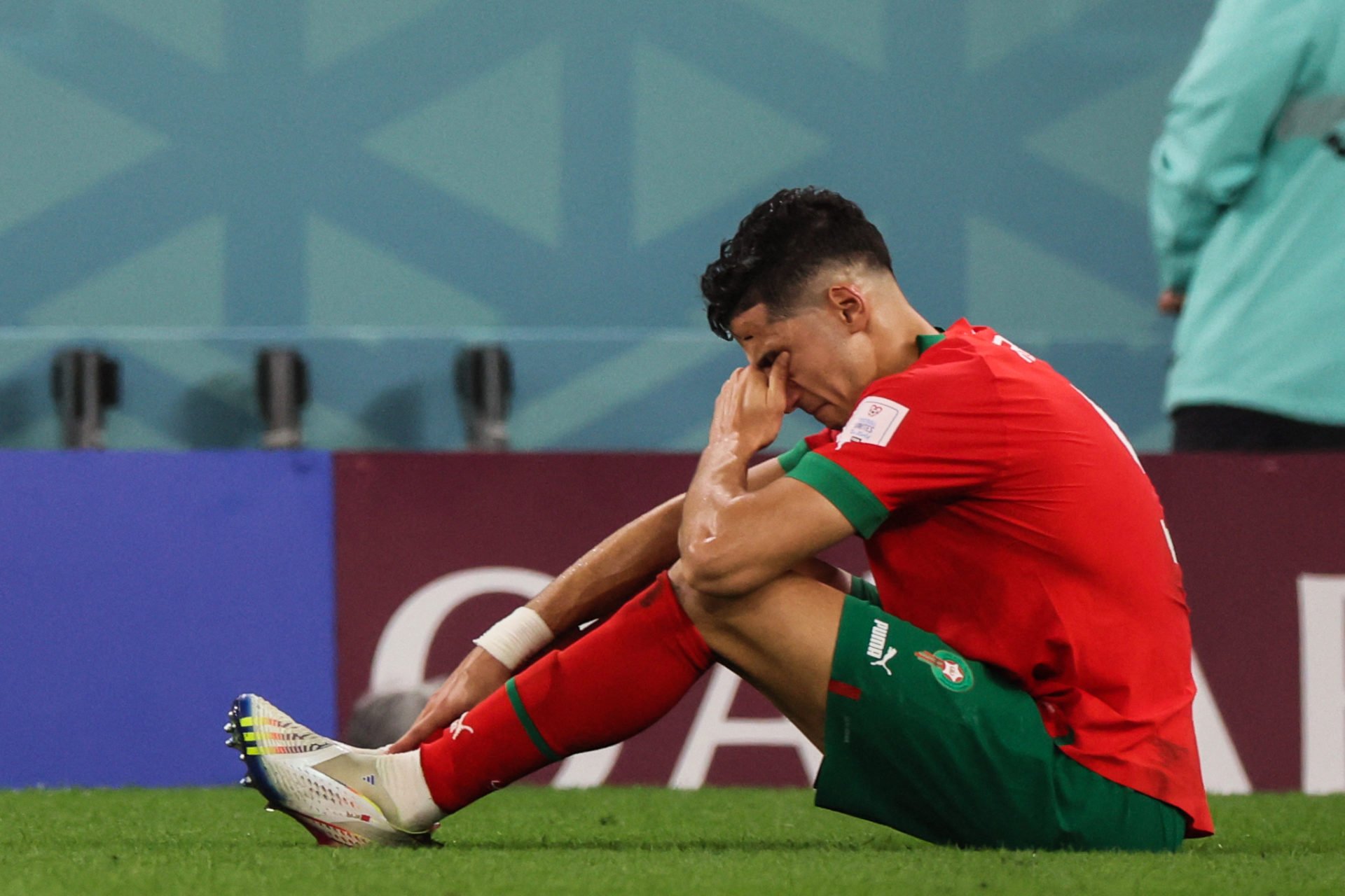Nayef Aguerd posts tweet after injury scare as Morocco dressing room video emerges