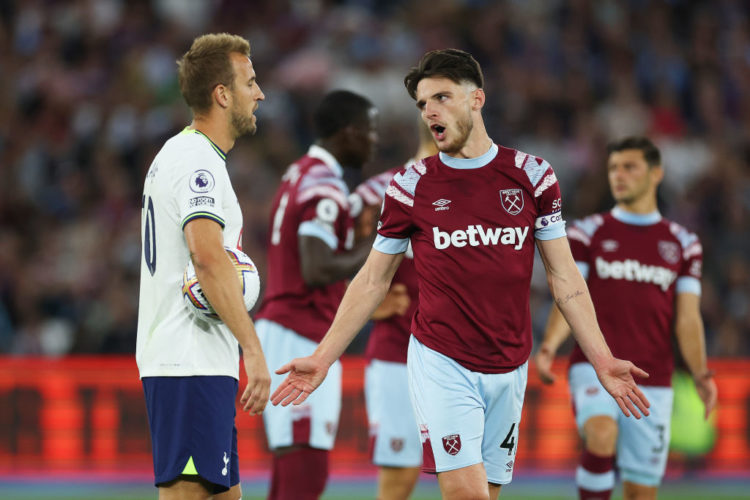 West Ham captain Declan Rice absolutely raves about Spurs rival Harry Kane but not for the reasons you might think