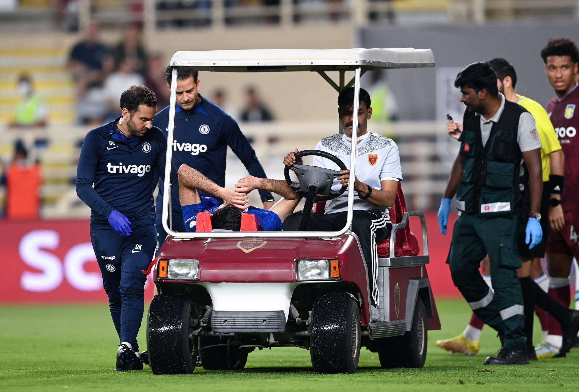 Armando Broja suffered horror injury during Chelsea vs Aston Villa