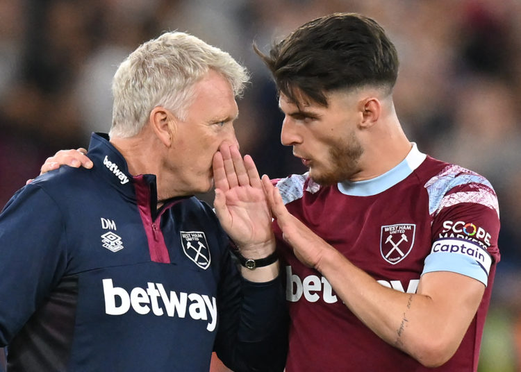 Declan Rice lifts lid on one emerging West Ham star David Moyes seriously rates and he's told him so