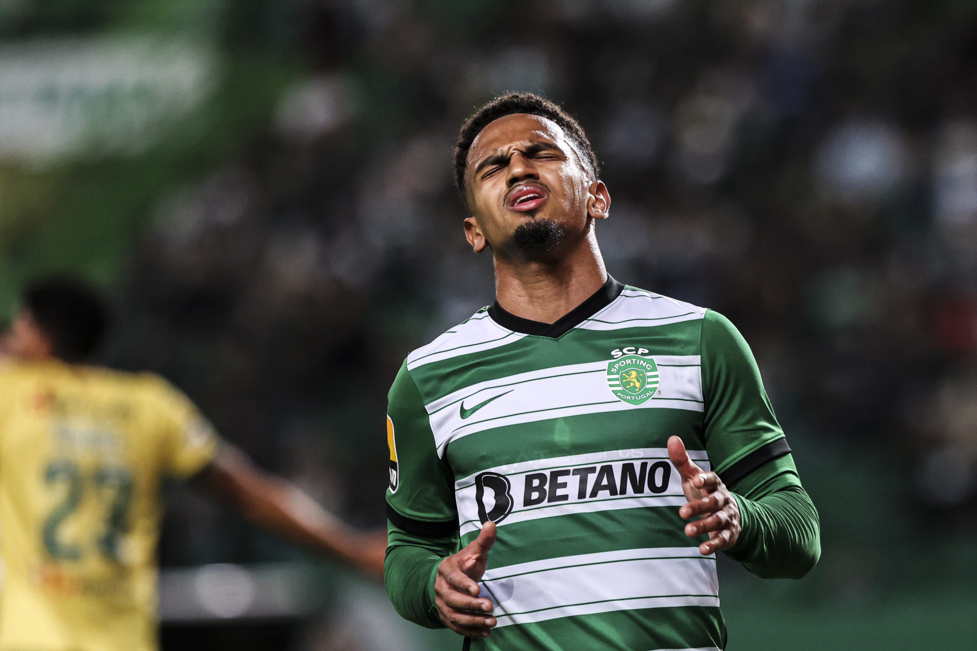 Marcus Edwards of Sporting CP seen in action during the Liga...