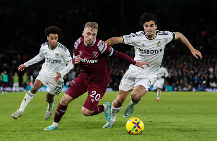 West Ham star Jarrod Bowen really didn't like something Lucas Paqueta did at Leeds but it got the job done