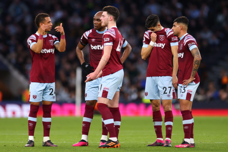Spurs fans pelted West Ham players with bizarre objects throughout London derby clash