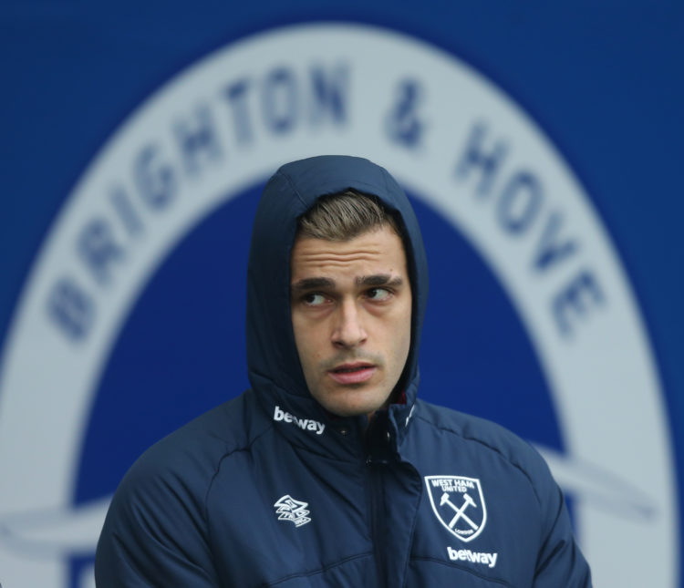 New claim emerges about Gianluca Scamacca from Italy as striker divides opinion at West Ham